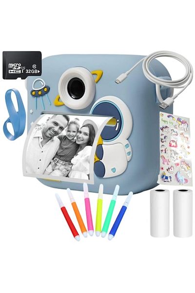 SMARTIC Camera, Instant Print, Full HD 1080p, 2.4”, 800mah, Games, Mp3, Memory Card Gift