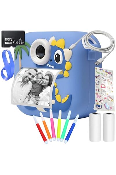 SMARTIC Camera, Instant Print, Full HD 1080p, 2.4”, 800mah, Games, Mp3, Memory Card Gift