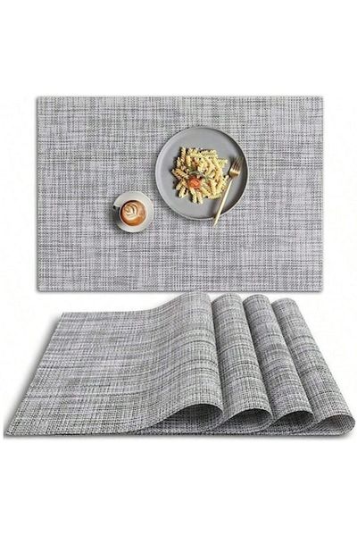 celhome Set of 6 Rectangular Tablecloths CELhome, PVC, 45x30cm, Vintage Design, Easy to Clean