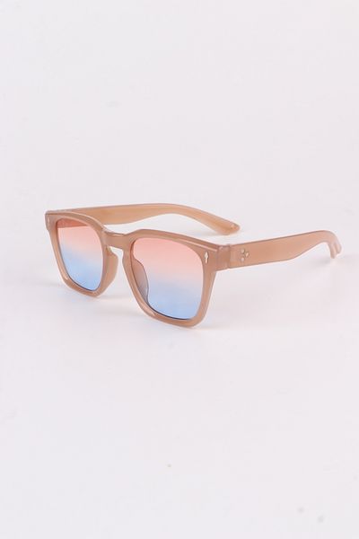 Eyesofia Swan Unisex Luxury Blue Pink Glass Nude Sunglasses