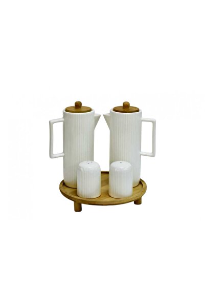 Çiftçiler Buenos Bambu Tabaklı 4'lü Sosluk Seti YM1910201