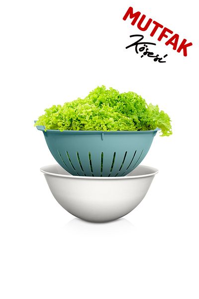 Mutfak Köşesi Handy Bowl Strainer Set 3 Lt - Multi-Purpose Bowl Strainer Blue