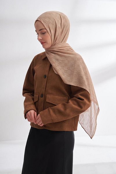 ARMANDA Muslin Checker Pattern Shawl - Sahra