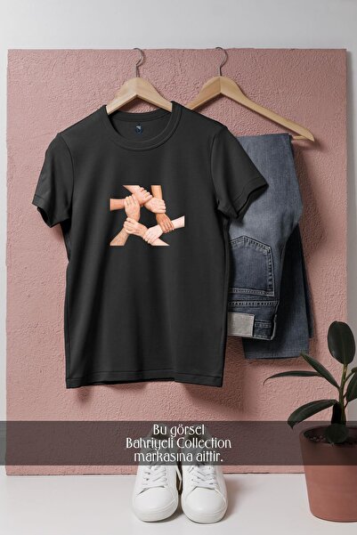 Bahriyeli Collection Oversize kroj Timska igra dizajnirana za unisex T-shirt