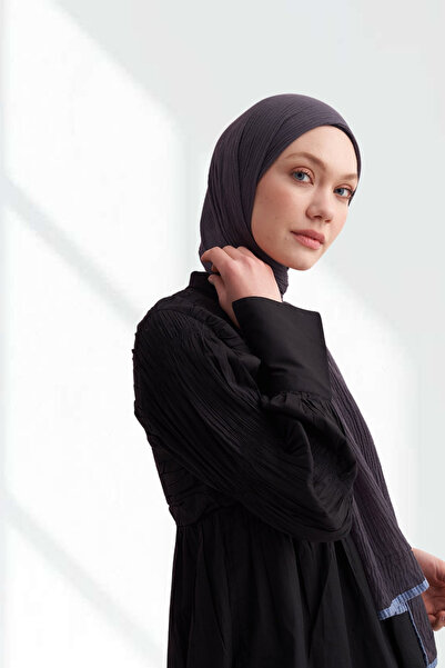 ARMANDA Muslin Tie Shawl - Gray Blue