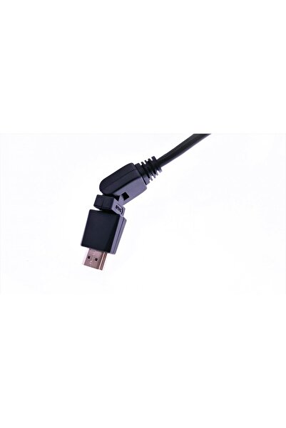OEM Cablu HDMI 1.2 Full HD, 3m - Cu Adaptoare Rotative 360° - Soluție pentru Conexiuni în Spații Înguste