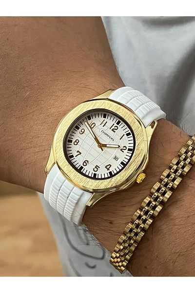 Choppers New Season Silicone Cord White Color Men's Watch Watch Gift Father's Day Gift