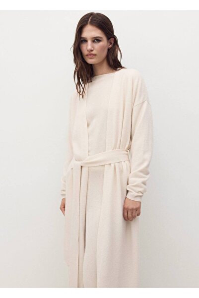 MANGO Woman %100 kaşmir uzun tasarım hırka