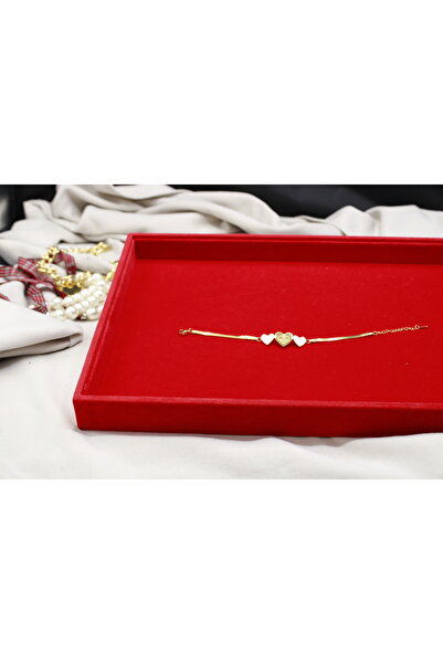 Brand. Brățară placată cu aur cu trei inimioare – Inspirată de Tiffany & Co.