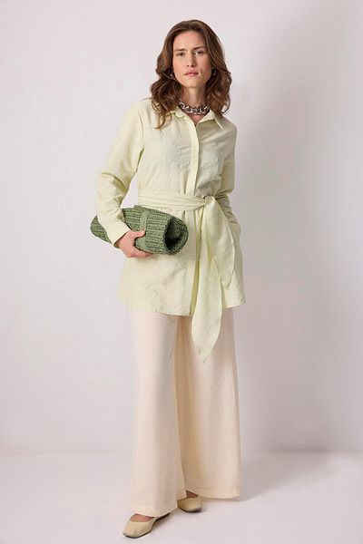 Touché Privé Belted Jacquard Shirt