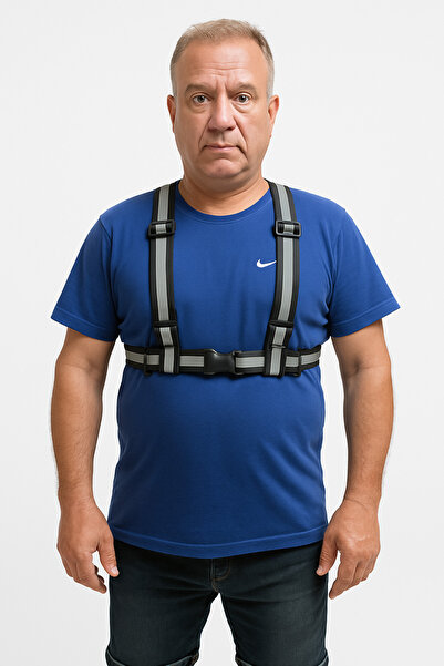 Utku Giyim ŞERİTLİ REFLEKTÖRLÜ YELEK - KARGO, KURYE, SPOR VE GECE GÜVENLİĞİ (...