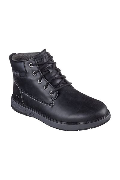 SKECHERS Černé kozačky a kozačky