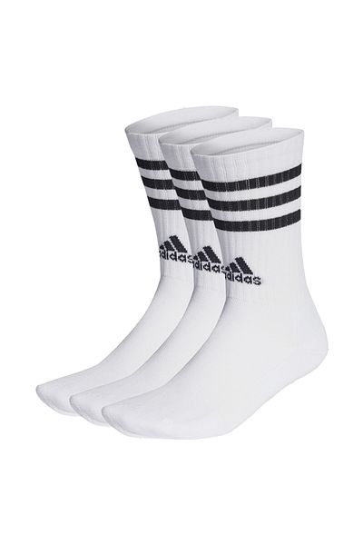 adidas Κάλτσες με 3 ρίγες με μαξιλαράκια - 3 ζευγάρια