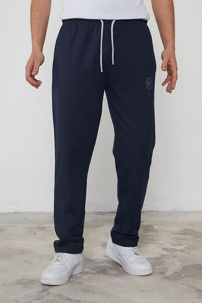 Trendyol Collection Μπλε Navy Regular Κεντημένο Φούτερ Νέας Υόρκης TMNSS25EA00007
