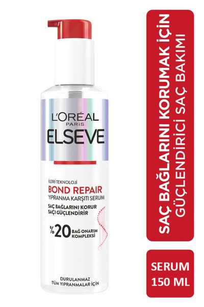 ELSEVE Bond Repair Yıpranma Karşıtı, Saç Bağlarını Koruyucu, Pürüzsüzleştiric...
