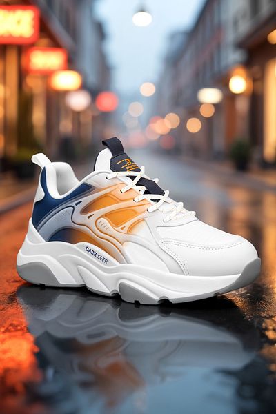 DARK SEER DS STORM Λευκό Πορτοκαλί Ναυτικό Μπλε Unisex Sneaker