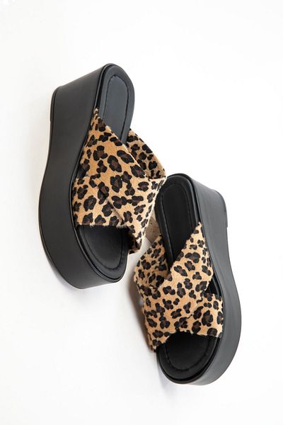 SOHO Leopard Women's Wedge Heeled Shoes 20727