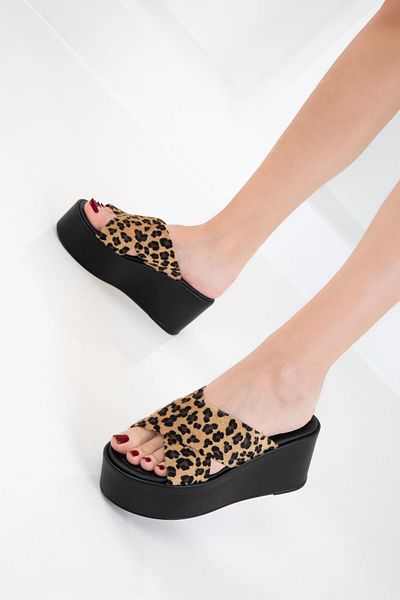 SOHO Leopard Women's Wedge Heeled Shoes 20727