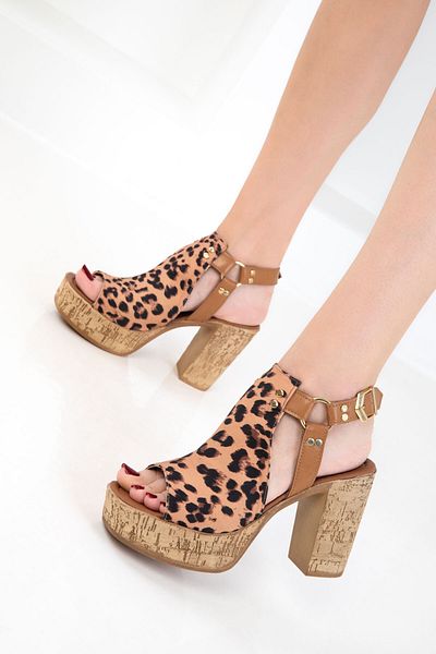 SOHO Leopard Women's Classic Heeled Shoes 20315