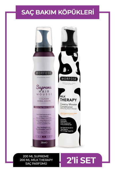 Morfose Milk Therapy Saç Köpüğü 200 ml Supreme Saç Köpüğü 200 ml