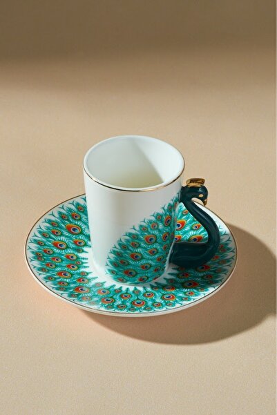 Karaca Peacock 2 Personality Coffee Cup 90 ml