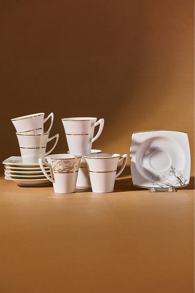Karaca Jesienny zestaw 6 filiżanek do kawy 85 ml