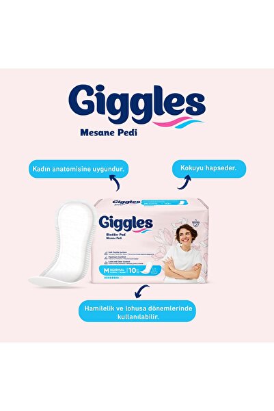 giggles Kadın Mesane Pedi Medium(Normal) 120 Adet