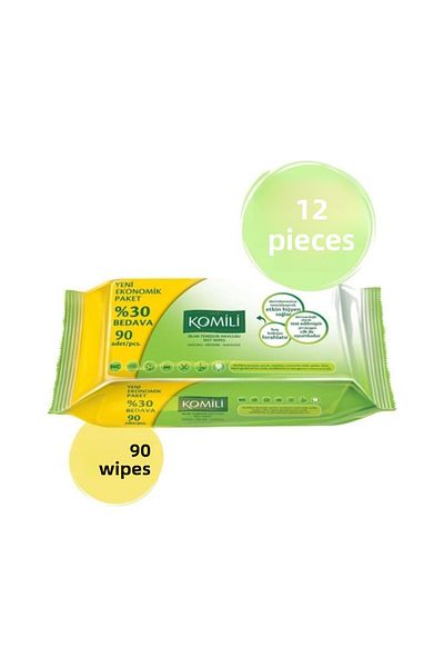 Komili منشفة مبللة 90 12 قطعة