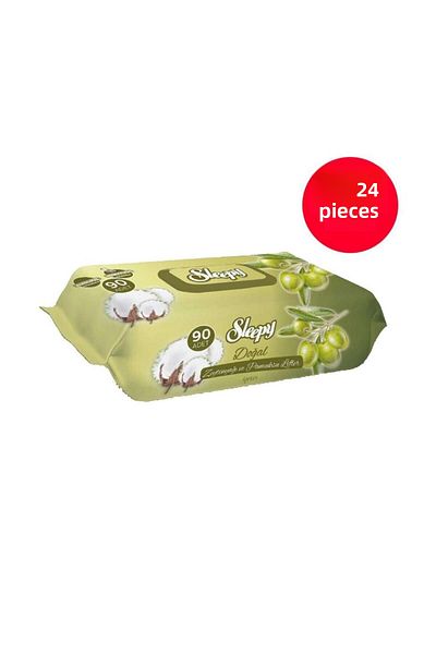 Sleepy Wet Towel 90Pcs*24Pcs Olive Oil***