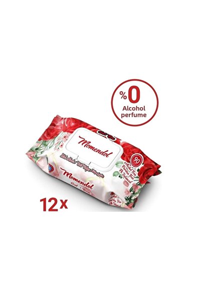 Shays Sağlık Momendol Rose Wet Towel 90Pcs - 12 X 90Pcs - 1080 Pieces