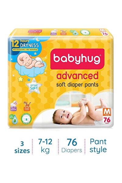 Babyhug Advanced Pant Style Diapers Size 3 - 76 Pieces