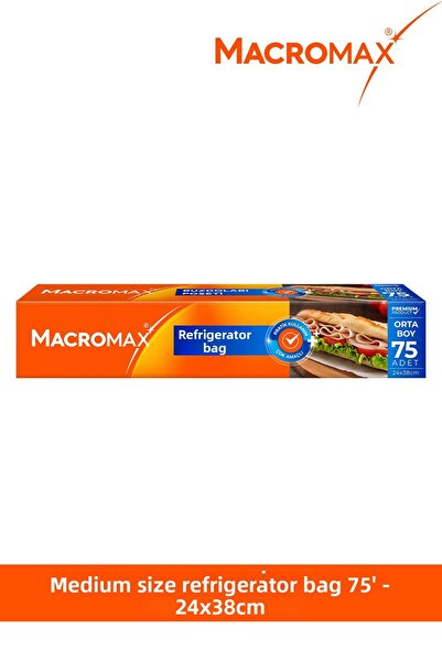 MACRO MAX Refrigerator Bag Medium Size 75 Pieces