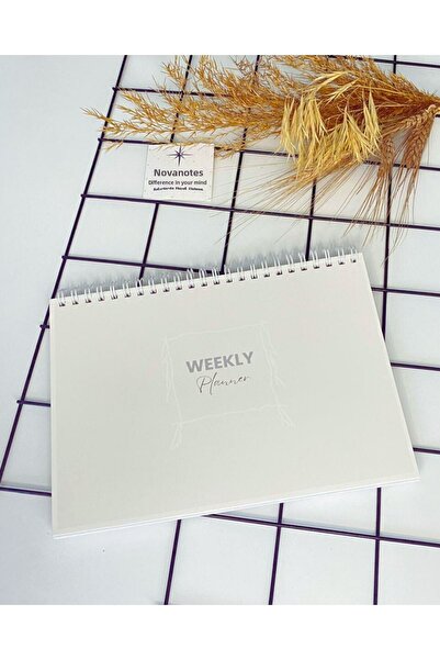 NovaNotlar A5 Weekly Planner – Weekly Planner – Spiral Bound / Agenda / Notepad / Spiral Notebook