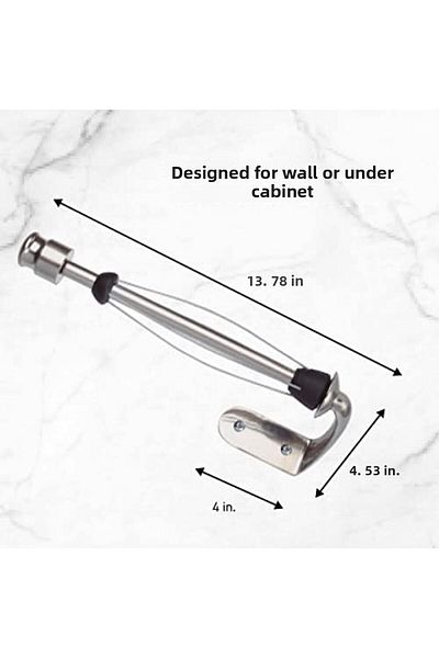 mazıdağı Where Paper Towel Holder for Wall Mount with Patent Perfect Tear, 35,6 Cm, Silver Color, Yu