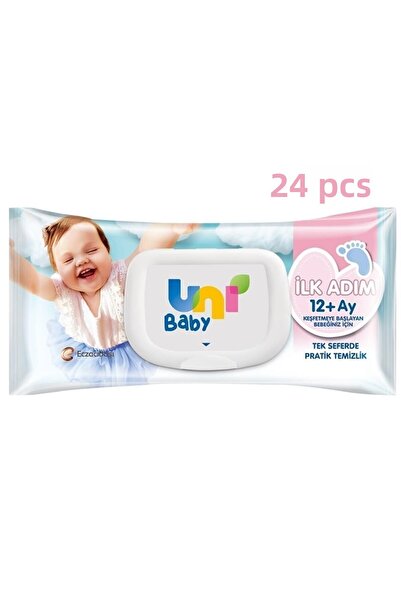 Uni Baby 52 عبوة مناديل مبللة للخطوة الأولى، 24 عبوة 1248 ورقة