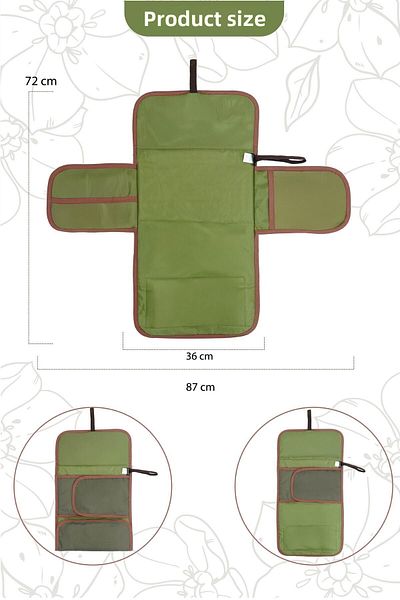 mordesign Portable Baby Changing Mat, Pocket Changing Pad, Waterproof, Comfy Series