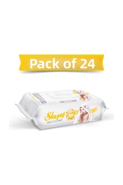Sleepy Sensitive Wet Towel 24X90 24 Pack 2160 Sheets
