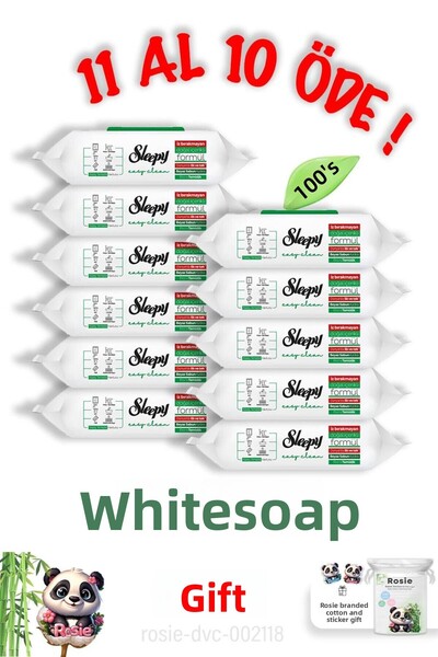 Sleepy 100Pcs White Soap Rosie Cotton - Buy 11 Get 10
