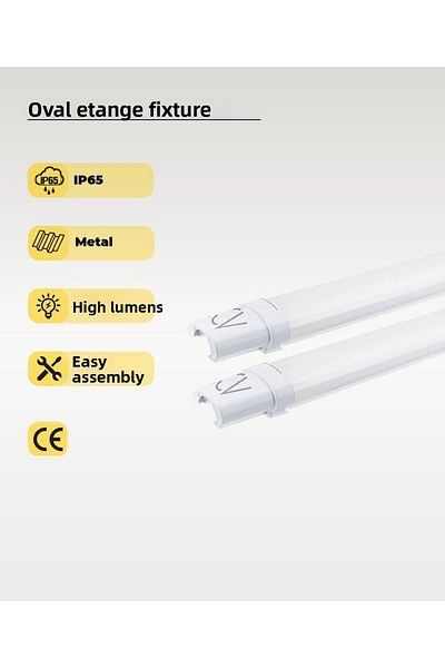 AC AYDINLATMA 36W Oval Led Waterproof Luminaire White Light 2 Pcs