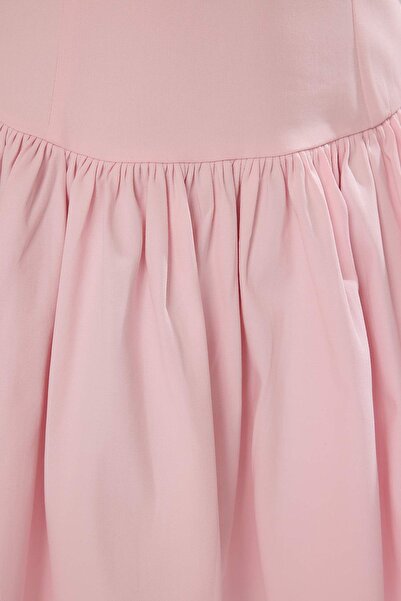 Trendyol Collection Pink Waist Opening Woven Short/Mini Dress Twoss25El00865