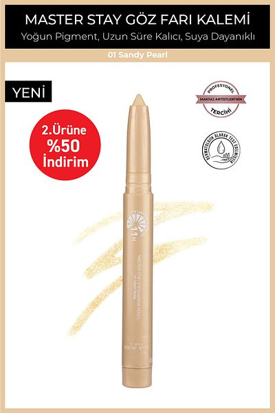 Alix Avien Waterproof 11 Hour Lasting Gorzej Cream Eye Pencil Shadow Master Stay 01 Sandy Pearl