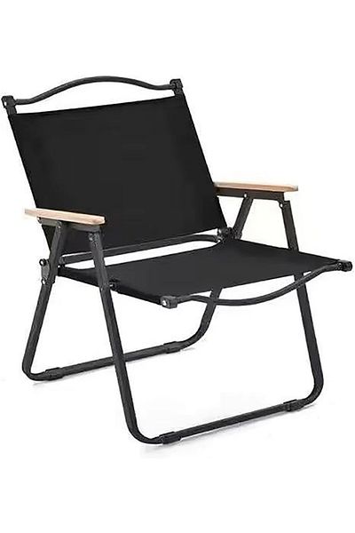 Generic Portable Camping Chair Foldable Fishing Picnic Chair with Wooden Handle