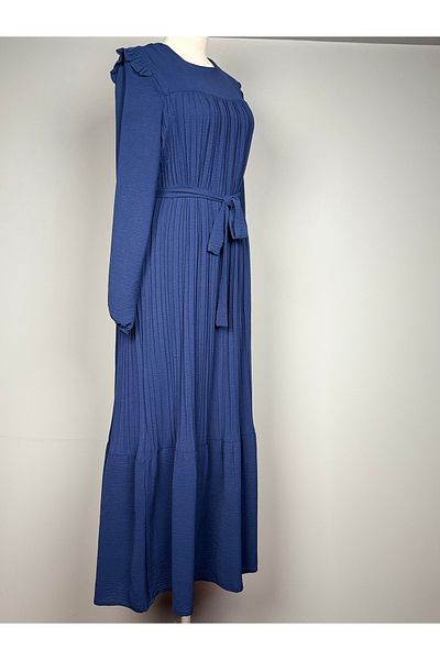 RACE FASHİON Rochie Aerobin plisată cu halat în față RC1029