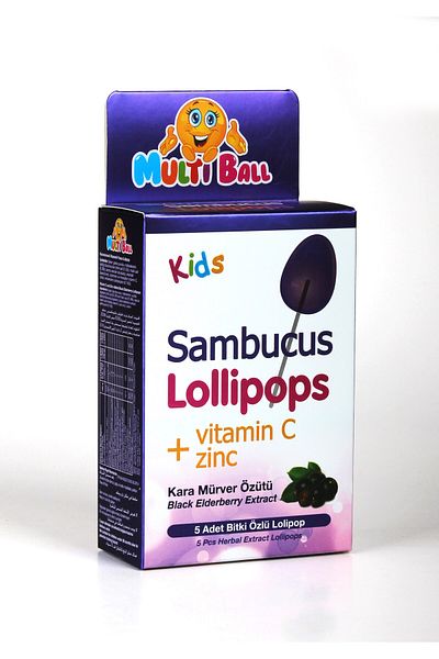 Multiball Kids Sambucus Lollipop 7Pcs