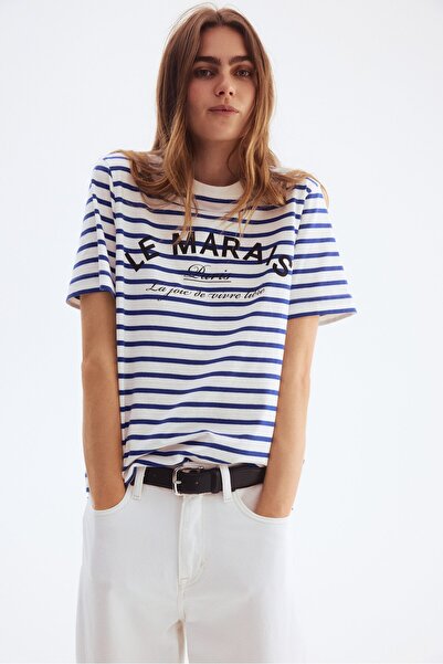 H&M Baskılı Tişört