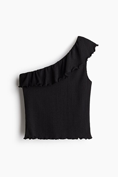 H&M Tek Omuzlu ve Farbalalı Üst