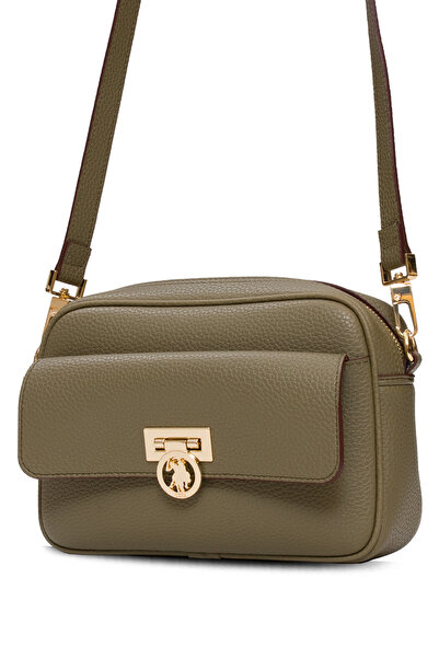 U.S. Polo Assn. Khaki Women's Messenger Bag Us25548