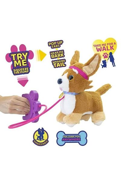 Eolo Sprint Corgi, Wags Tail, Raises Ears, 3 Sounds, 18 Months+ - 20 cm