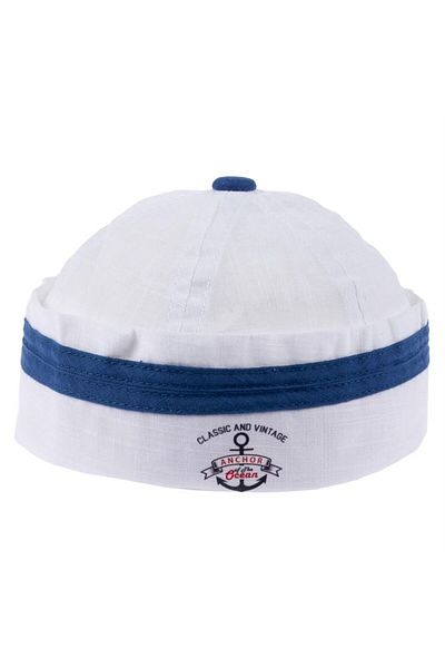 Kitti White Men's Sailor Hat - 1-3 Years Y23131-01
