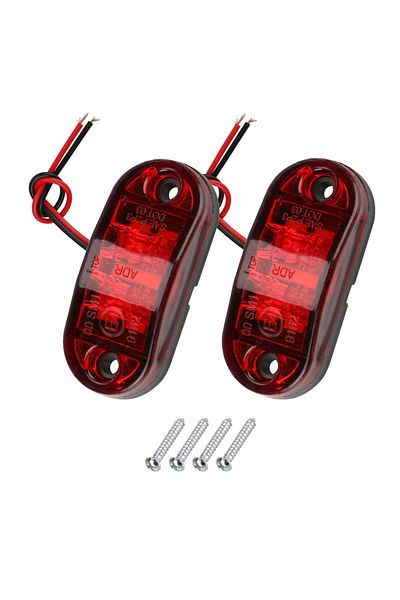 Choice Red For Trailer Truck Caravan Side Clearance Marker Lamp Warning Lights LED Side Marker Lamp Red Yel